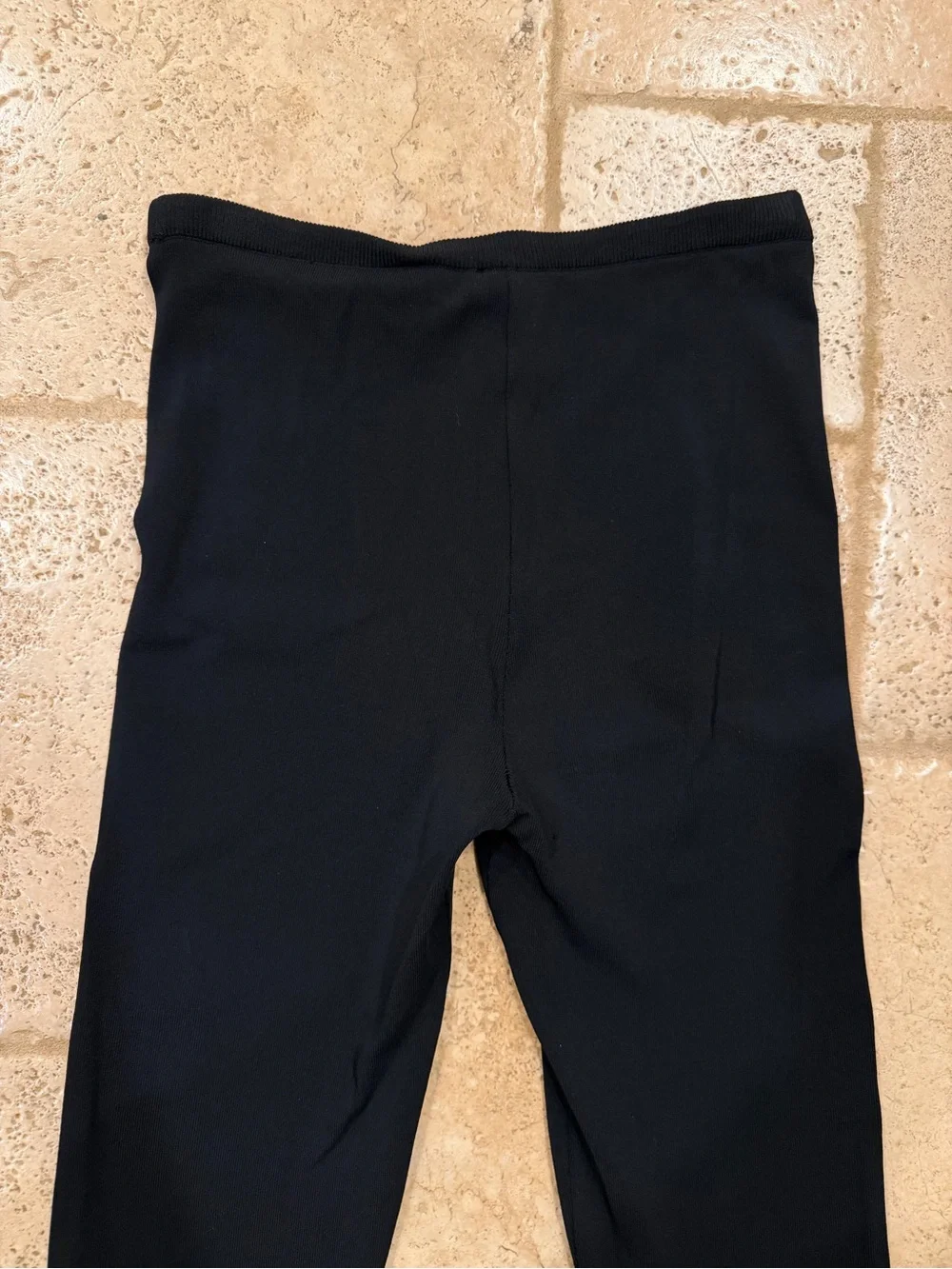 Chanel Skinny Leg Spandex Black CC Logo Pants
